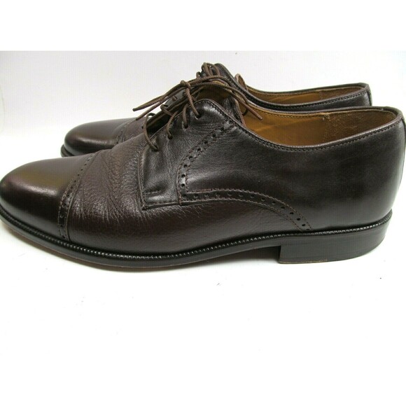 Sandro Moscoloni Louis Leather Derby Cap toe Mens Shoes Size US 8 Spain - Picture 7 of 12